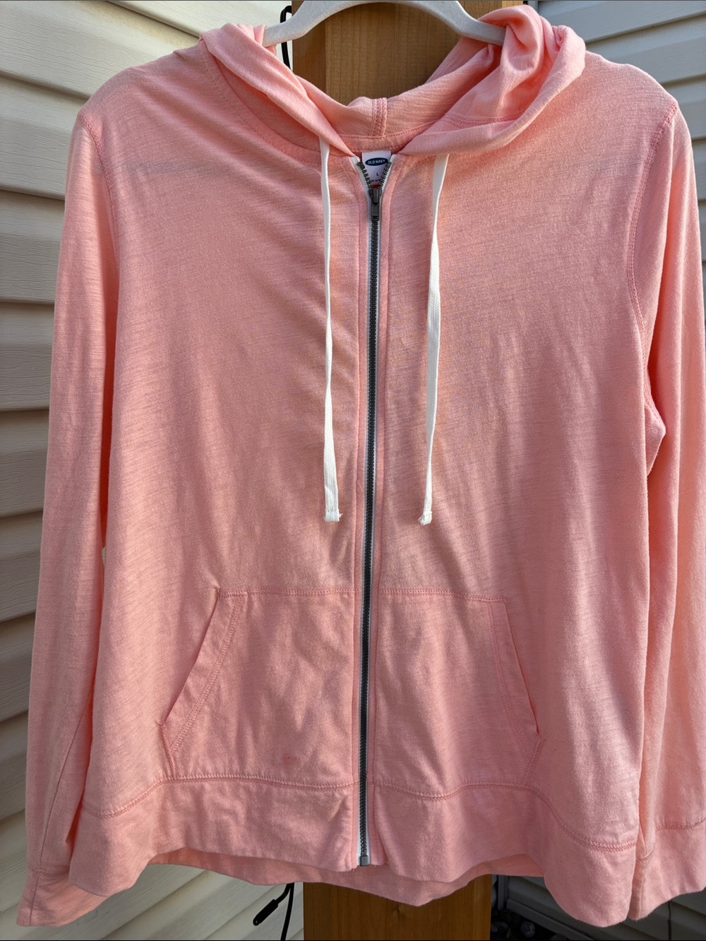 Old Navy Peach Zip Hoodie Jacket size L
